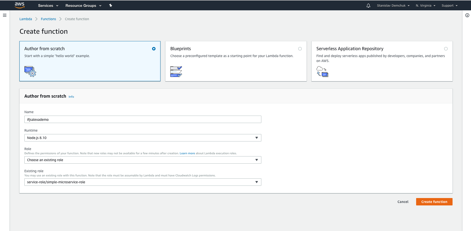 lambda-function-creation